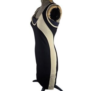 David Lerner Bodycon Dress Women XS Black Sleeveless Mini Stretch Lycra